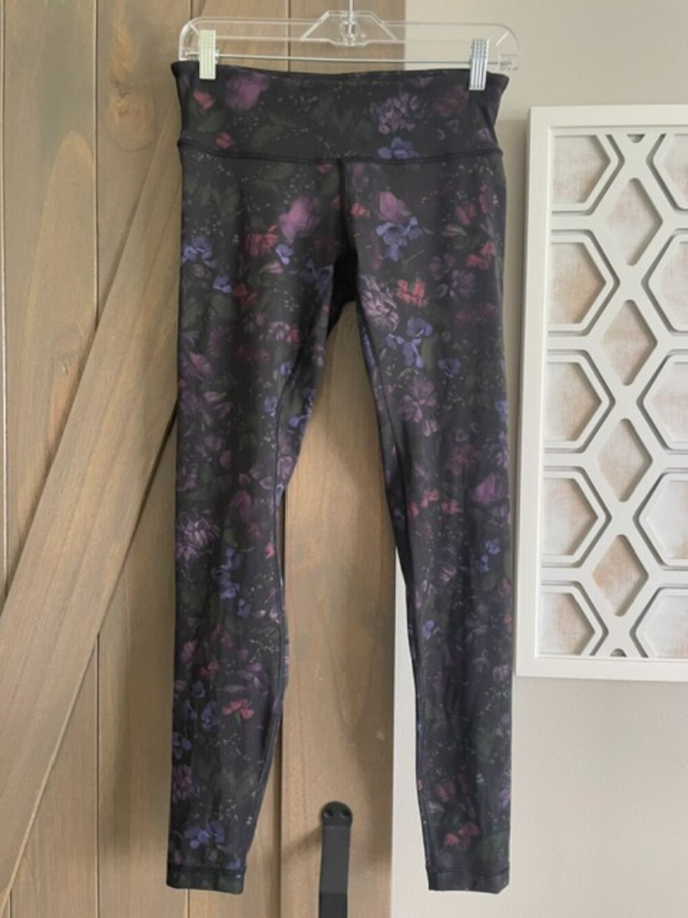Lululemon Align High Rise Leggings 28 Midnight Orchid Multi Floral Purple Size 8